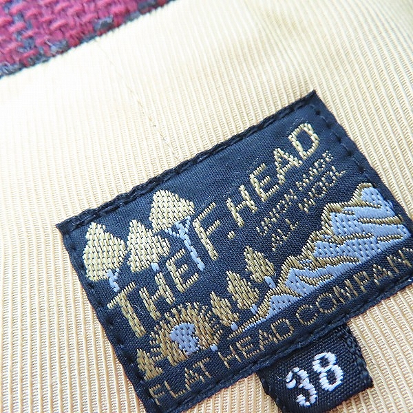 実際に弊社で買取させて頂いたTHE FLAT HEAD/フラットヘッド ウール混 ジップアップ ジャケット/38の画像 2枚目