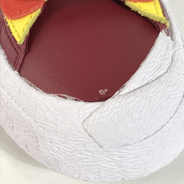 実際に弊社で買取させて頂いたNIKE×SACAI×KAWS/ナイキ×サカイ×カウズ BLAZER LOW Team Red DM7901-600/27.5の画像 5枚目