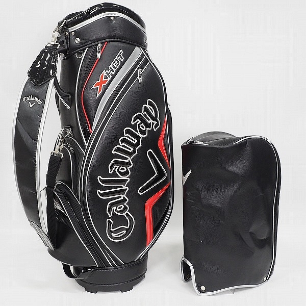 実際に弊社で買取させて頂いたCallaway/キャロウェイ XHOT 9型 4分割キャディバッグ 2022年モデル ブラック