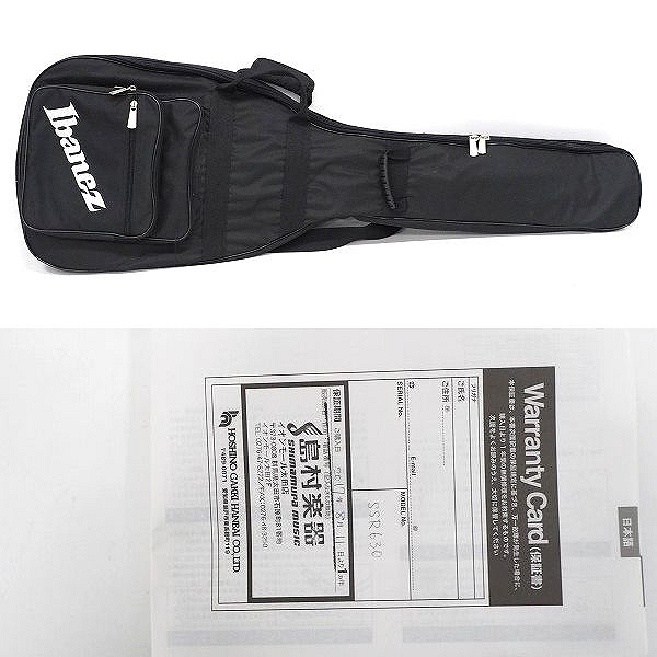 実際に弊社で買取させて頂いた★Ibanez/アイバニーズ SDGR SSR630 WNF アクティブ 4弦エレキベース ギグケース付の画像 9枚目