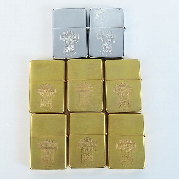 実際に弊社で買取させて頂いた【付属品完備】ZIPPO/ジッポー HARLEY DAVIDSON/ハーレーダビッドソン 歴史 85周年記念 ZIPPO 8個セット/イタヤの画像 2枚目