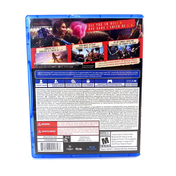 実際に弊社で買取させて頂いたPlayStation4/PS4 ソフト Dead Island 2/デッドアイランド2 DAY ONE EDITION 輸入版の画像 1枚目