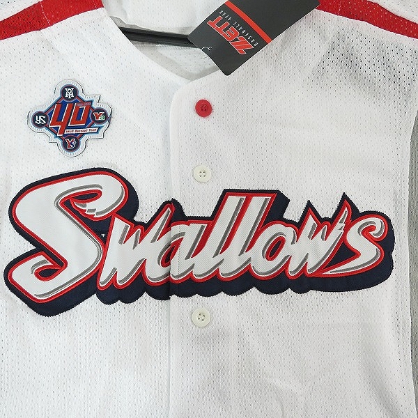 実際に弊社で買取させて頂いた【未使用】ZETT×BEAMS/ゼット×ビームス 東京ヤクルトスワローズ レプリカユニフォーム YSRP3W/フリー(XL)の画像 5枚目