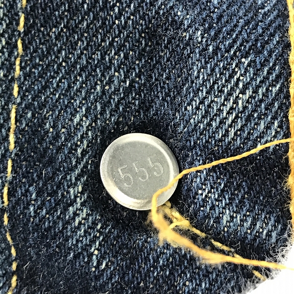 実際に弊社で買取させて頂いたLEVIS/リーバイス 501XX 米国製 555刻印/バレンシア工場 ビッグE デニムパンツ/ジーンズ 501-0004/W33の画像 8枚目