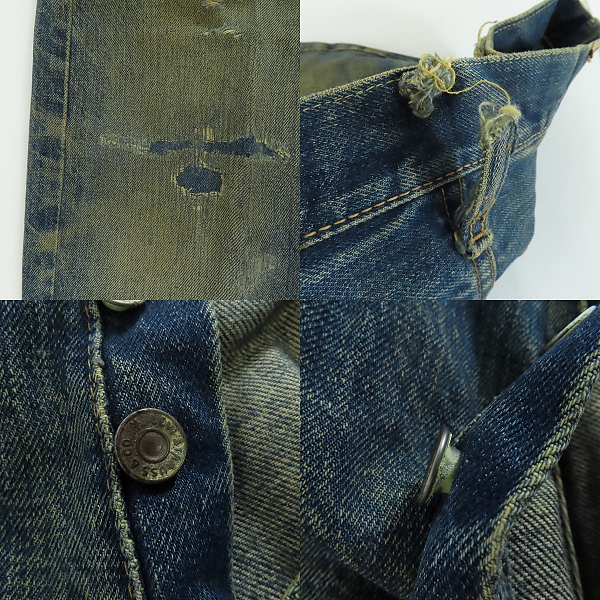 実際に弊社で買取させて頂いたLEVIS/リーバイス 501XX 刻印J 足長R/Vステッチ 腰裏シングル ヴィンテージ デニムパンツの画像 9枚目