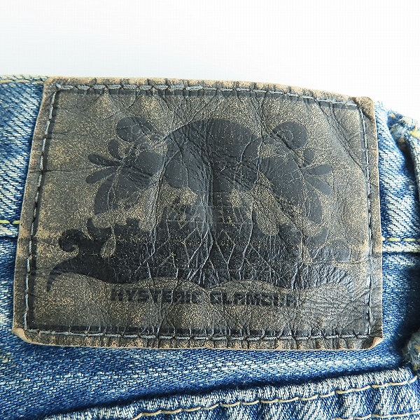 実際に弊社で買取させて頂いたHisteric Gloumer/ヒステリックグラマー XXX ポケットスタッズ プリント デニムパンツ/32の画像 2枚目