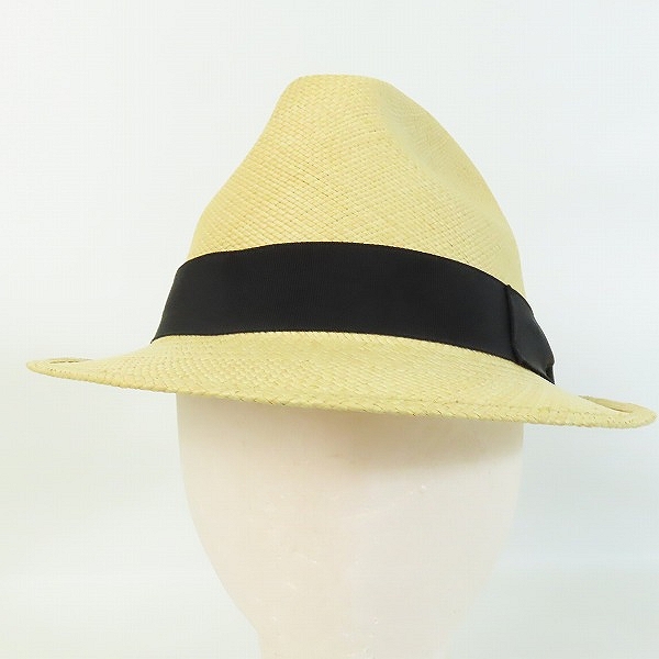 実際に弊社で買取させて頂いたBorsalino/ボルサリーノ 中折れハット リボン/7の画像 1枚目