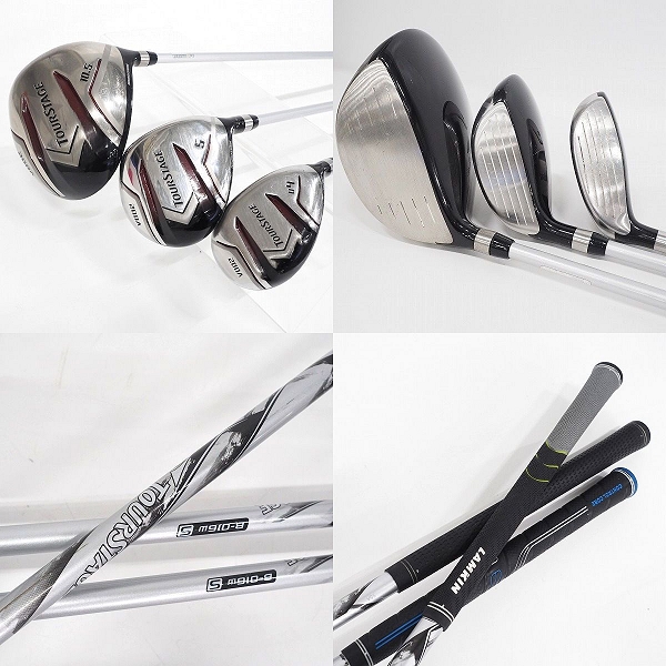 実際に弊社で買取させて頂いたBRIDGESTONE/ブリヂストン TOURSTAGE/ツアーステージ V002 11本セット FLEX：S キャディバッグ付き の画像 1枚目