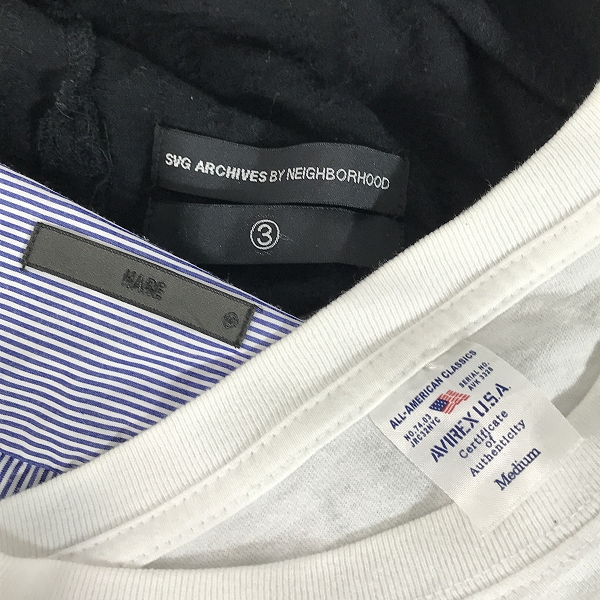 実際に弊社で買取させて頂いた【おまとめ】アヴィレックス/ネイバーフッド/ハレ 他 レザージャケット/テーラードジャケット/カットソー 等