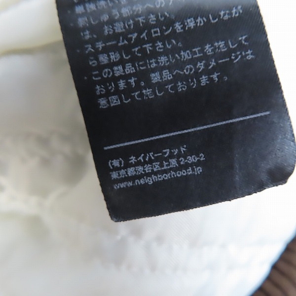 実際に弊社で買取させて頂いたSVG ARCHIVES byNEIGHBORHOOD/エスブイジーアーカイブスバイネイバーフッド  08AW コーデュロイブルゾン /GWSV-JK-M01/Lの画像 5枚目