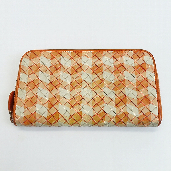 実際に弊社で買取させて頂いたBOTTEGA VENETA/ボッテガヴェネタ イントレチャート/イントレ ラウンドジップ ロングウォレット/長財布