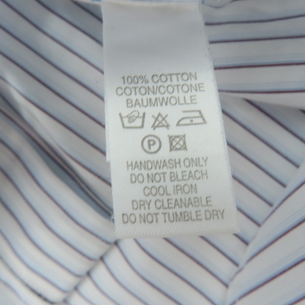 実際に弊社で買取させて頂いたPaul Smith×COMME des GARCONS/ポールスミス×コムデギャルソン ストライプシャツ/Mの画像 3枚目