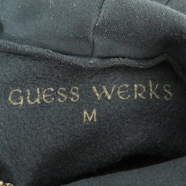 実際に弊社で買取させて頂いたGUESS WERKS/ゲス ワークス Stanley Guess/スタンリーゲス FUCK THEM バックスタッズ ダブルジップパーカー Mの画像 2枚目