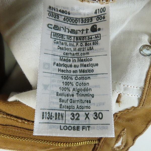 実際に弊社で買取させて頂いたCarhartt/カーハート ペインターパンツ/32×30の画像 4枚目