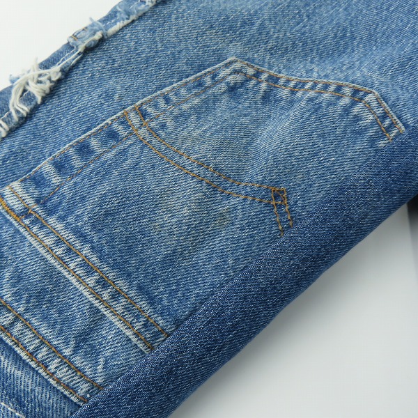 実際に弊社で買取させて頂いたBACKLASH THE COVERS/バックラッシュ Re Born リメイク ジップアップデニムジャケットの画像 6枚目