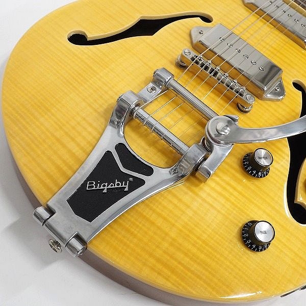 実際に弊社で買取させて頂いた★Epiphone/エピフォン  WILDKAT AN 2ND/ワイルドキャット セミアコ Bigsby搭載 エレキギター ハードケース付の画像 6枚目