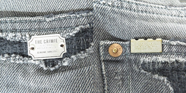 実際に弊社で買取させて頂いたCRIMIE/クライミー BORN FREE SUPER CLASH DENIM JEANS ダメージ加工 デニムパンツ/ブラック系/CR1-02A1-PL05 /30の画像 3枚目