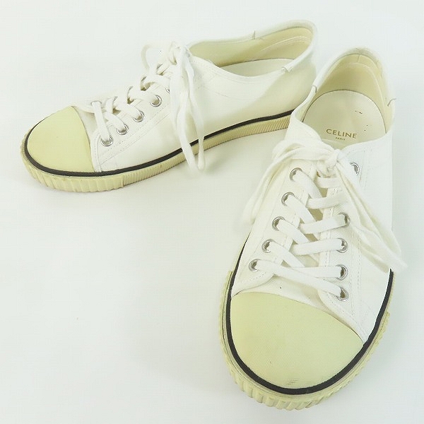 実際に弊社で買取させて頂いたCELINE/セリーヌ キャンバススニーカー VU0199/39