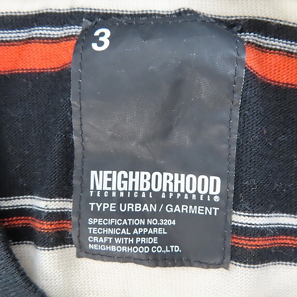 実際に弊社で買取させて頂いたNEIGHBORHOOD/ネイバーフッド ボーダーTシャツ/ATNH-CS-02/3の画像 2枚目