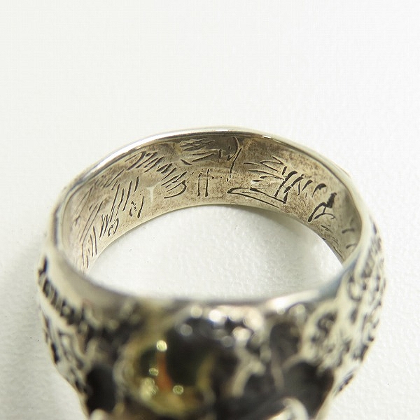 実際に弊社で買取させて頂いたBWL/BILL WALL LEATHER/ビルウォールレザー GRAFFITI MASTER SKULL RING/17号の画像 6枚目
