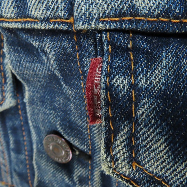 実際に弊社で買取させて頂いたLEVIS/リーバイス 3rd/サードモデル BIG E/ビッグE 刻印525 デニムジャケット/Gジャン の画像 3枚目