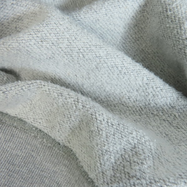 実際に弊社で買取させて頂いたBack Channel/バックチャンネル OFFICIAL LOGO PULLOVER PARKA 刺繍ロゴ パーカー グレー Lの画像 5枚目