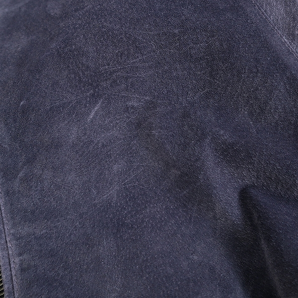 実際に弊社で買取させて頂いた【未使用】EMMETI/エンメティ UNITED ARROWS別注 レザー フーデッド ブルゾン パーカー/46の画像 7枚目