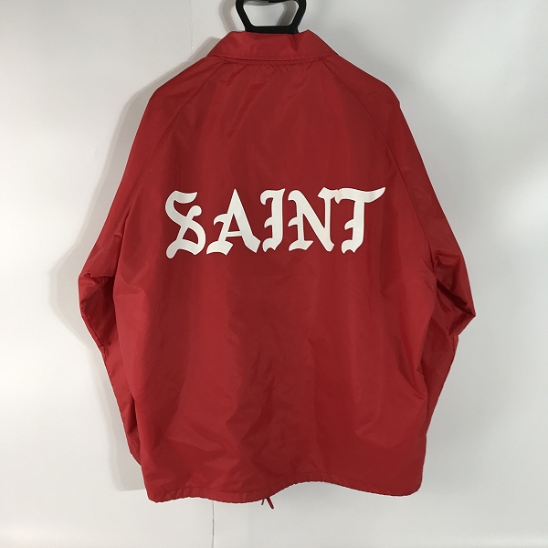 実際に弊社で買取させて頂いたSiant michael/セントマイケル 23SS COACH JACKET レッド SM-S23-0000-067/Mの画像 1枚目