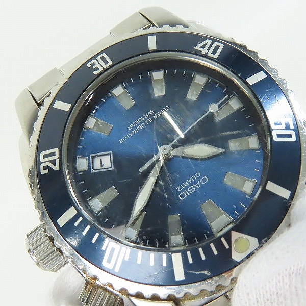 実際に弊社で買取させて頂いたCASIO/カシオ スーパーイルミネーター MTD-1049【動作未確認】の画像 5枚目