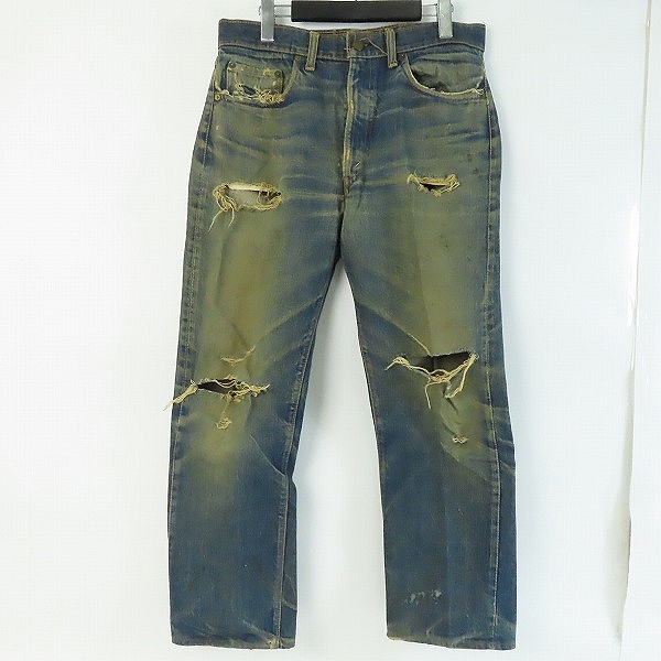 実際に弊社で買取させて頂いたLEVI S/リーバイス 505 ヴィンテージ 刻印5 42TALONジップ シングルステッチ デニムパンツ