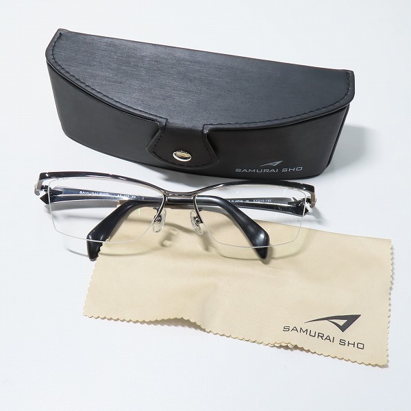 実際に弊社で買取させて頂いたSAMURAI SHO/サムライ翔 眼鏡/メガネフレーム SS-J17 #3の画像 9枚目