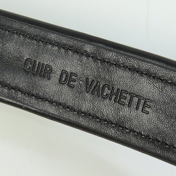 実際に弊社で買取させて頂いたBALMAIN/バルマン ベロア キルティング レザーベルト の画像 5枚目