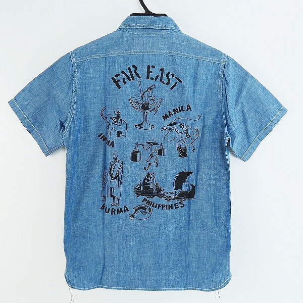 実際に弊社で買取させて頂いたThe REAL MCCOY'S/リアルマッコイズ USN シャンブレー シャツ/14の画像 1枚目