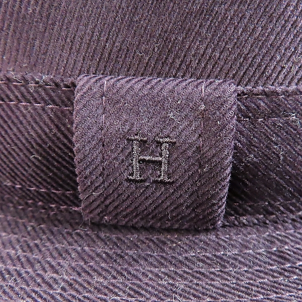 実際に弊社で買取させて頂いたHERMES/エルメス コーデュロイ 中折ハット/帽子/58の画像 7枚目