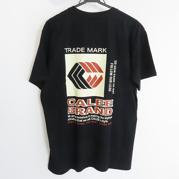 実際に弊社で買取させて頂いた【未使用】CALEE/キャリー Stretch trade mark logo t-shirt/ロゴ プリント Tシャツ CL-22SS070/Lの画像 1枚目