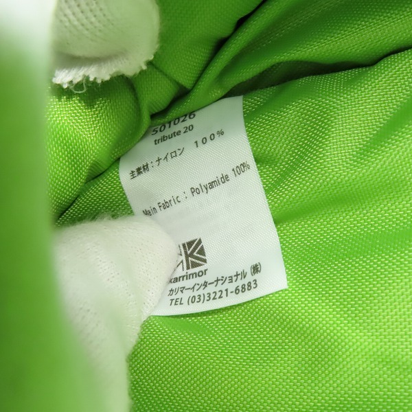 実際に弊社で買取させて頂いた【未使用】karrimor/カリマー Tribute 20/トリビュート バックパック/リュックサック デイパック/ブラック/501026-9000の画像 6枚目