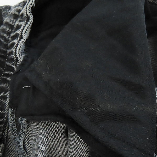 実際に弊社で買取させて頂いたCLEL/クレイル Vintage Design Flare Denim Pants/ヴィンテージデザイン フレアブラックデニムパンツ CLEpt1013 Lの画像 6枚目