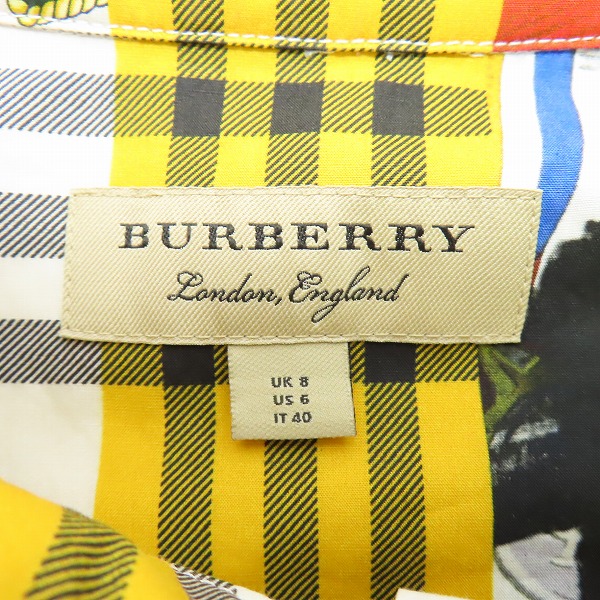 実際に弊社で買取させて頂いたBURBERRY/バーバリー ラフィティプリント 半袖シャツ 8001971/40の画像 2枚目