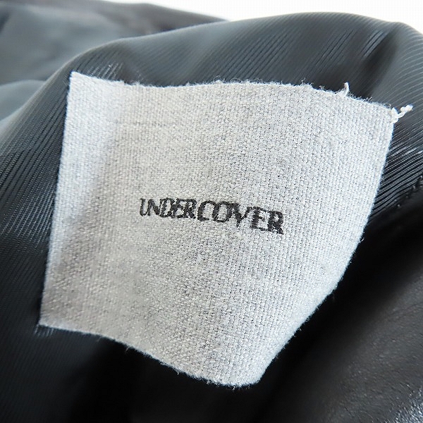 実際に弊社で買取させて頂いたUNDERCOVER/アンダーカバー 13AW 袖ニット ラペル切替コート L1304/1の画像 2枚目