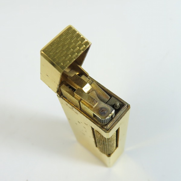 実際に弊社で買取させて頂いたdunhill/ダンヒル サイドローラー ガスライター ゴールドカラーの画像 6枚目