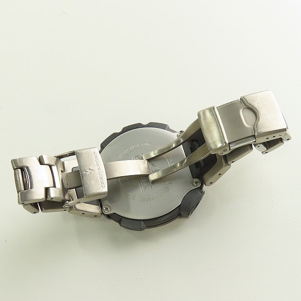 実際に弊社で買取させて頂いたCASIO/カシオ PRO TREK/プロトレック 電波ソーラー/トリプルセンサー PRW-1300Tの画像 3枚目