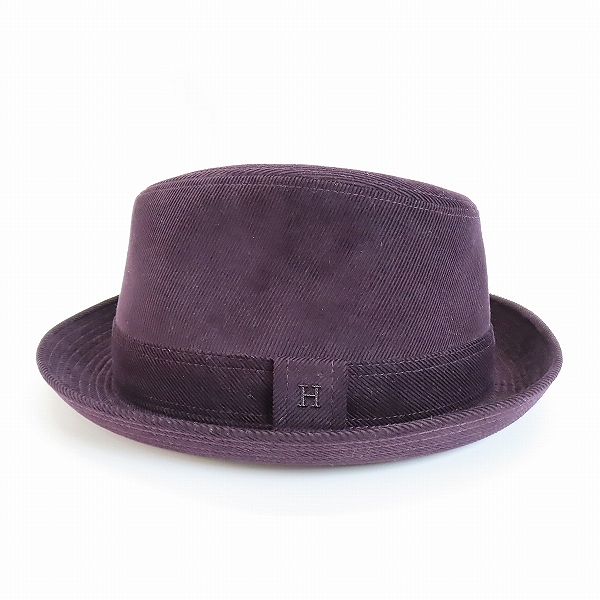 実際に弊社で買取させて頂いたHERMES/エルメス コーデュロイ 中折ハット/帽子/58の画像 2枚目