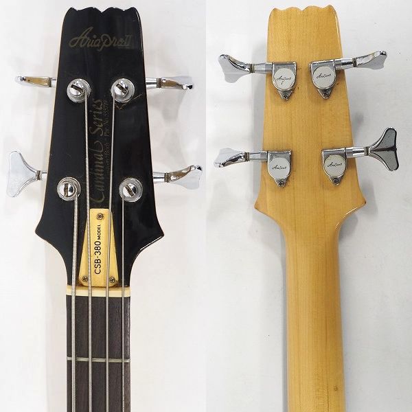 実際に弊社で買取させて頂いた★【難有り】Aria Pro II/アリアプロ2 Cardinal Series CSB-380 ミディアムスケール 4弦エレキベース 日本製の画像 2枚目