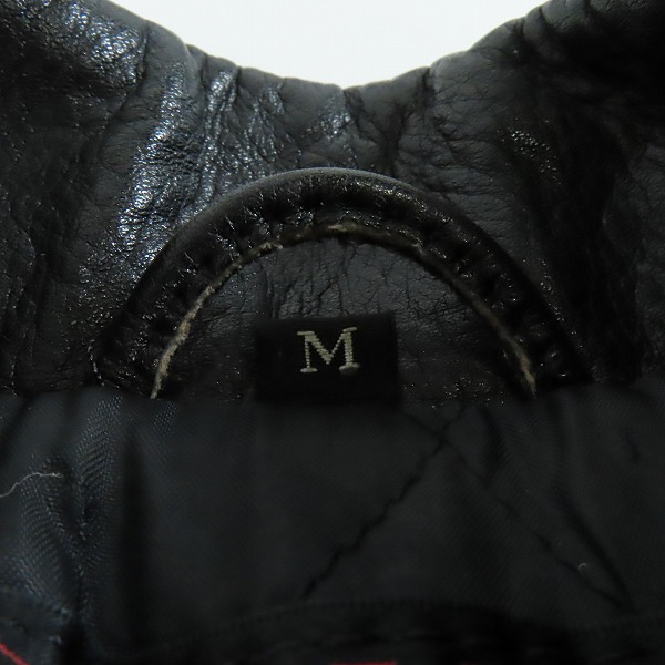 実際に弊社で買取させて頂いたYAMAHA/ヤマハ ダブルライダース L ブラック 日本製 Mの画像 3枚目