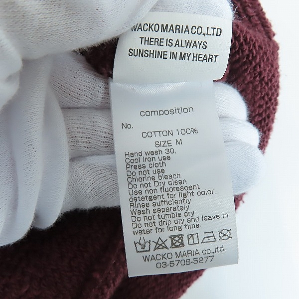 実際に弊社で買取させて頂いたWACKO MARIA/ワコマリア MIDDLE WEIGHT CREW NECK SWEAT SHIRT/ミドルウェイトクルーネックスウェット/Mの画像 3枚目