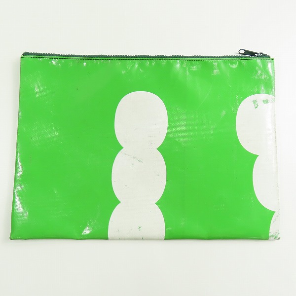 実際に弊社で買取させて頂いたFREITAG/フライターグ F08 DAN/ダン ポーチ/セカンドバッグ/クラッチバッグ グリーン/ホワイトの画像 1枚目