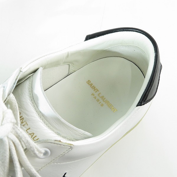 実際に弊社で買取させて頂いたSAINT LAURENT PARIS/サンローランパリ レザースニーカー 610685/41の画像 4枚目