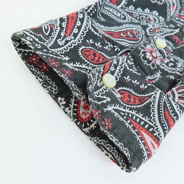 実際に弊社で買取させて頂いたAND SUNS/アンドサンズ  ペイズリー柄 長袖シャツ/Ⅹの画像 6枚目