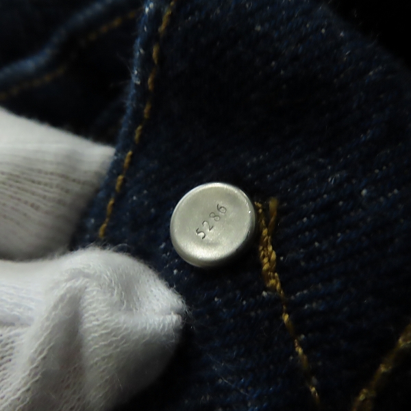 実際に弊社で買取させて頂いたLEVI'S/リーバイス ロット501 5286刻印 デニムパンツ 150周年限定モデル カタカナ表記 00501-3440/W36L34の画像 7枚目