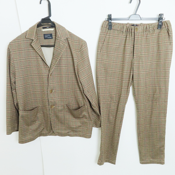 実際に弊社で買取させて頂いたSHIPS/シップス SYNTHETIC WOOL チェック柄 テーラードジャケット/イージーパンツ/セットアップ M
